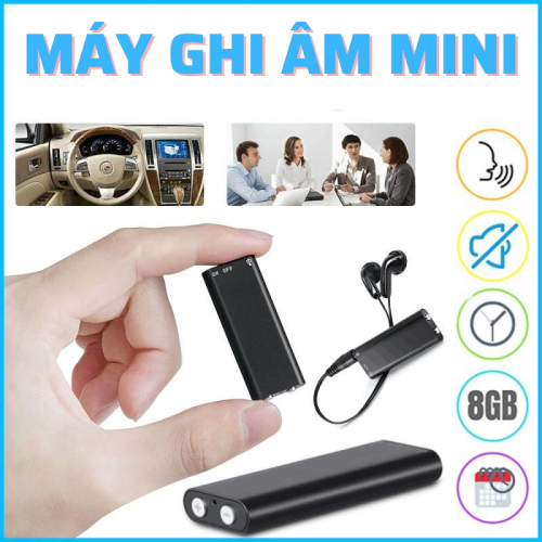 Máy Ghi Âm Mini Trà Vinh – Siêu Nhỏ, Ngụy Trang, Pin Trâu Chính Hãng
