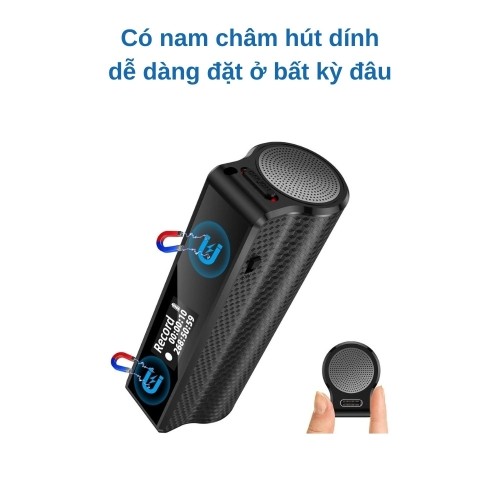 Máy Ghi Âm Mini Thủ Dầu Một – Siêu Nhỏ, Giấu Kín, Ngụy Trang Chính Hãng